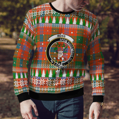 Clan Ross Ancient Crest Tartan Christmas Ugly Sweater IL40 Ross Ancient Crest Tartan Tartan Ugly Sweater   