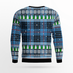 Clan MacKay Blue Crest Tartan Christmas Ugly Sweater BC49 MacKay Blue Crest Tartan Tartan Ugly Sweater   