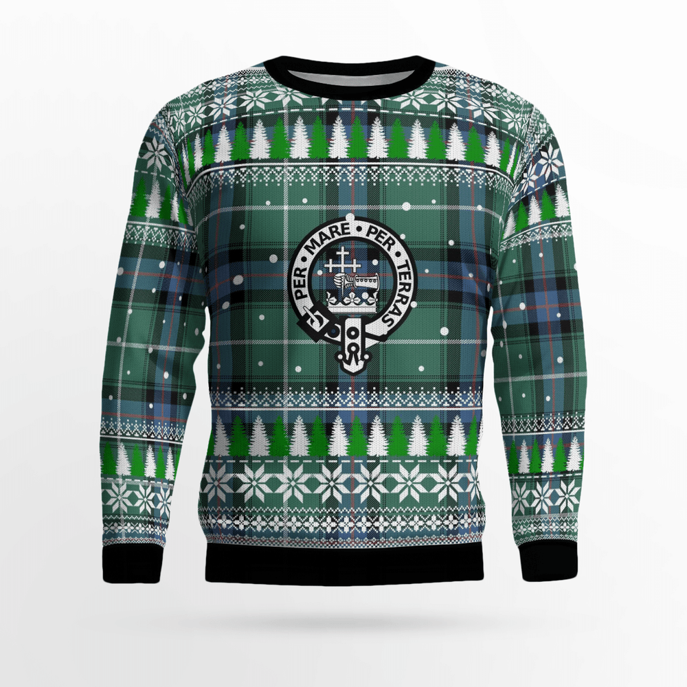 Clan MacDonald of the Isles Hunting Ancient Crest Tartan Christmas Ugly Sweater QC32 MacDonald of the Isles Hunting Ancient Crest Tartan Tartan Ugly Sweater   