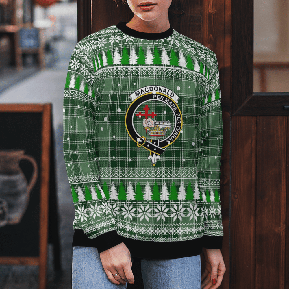 Clan MacDonald Lord of the Isles Hunting Crest Tartan Christmas Ugly Sweater TU28 MacDonald Lord of the Isles Hunting Crest Tartan Tartan Ugly Sweater   