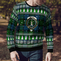 Clan MacKay Modern Crest Tartan Christmas Ugly Sweater ZV84 MacKay Modern Crest Tartan Tartan Ugly Sweater   