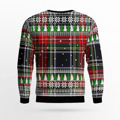 Clan Stewart Black Crest Tartan Christmas Ugly Sweater OV11 Stewart Black Crest Tartan Tartan Ugly Sweater   