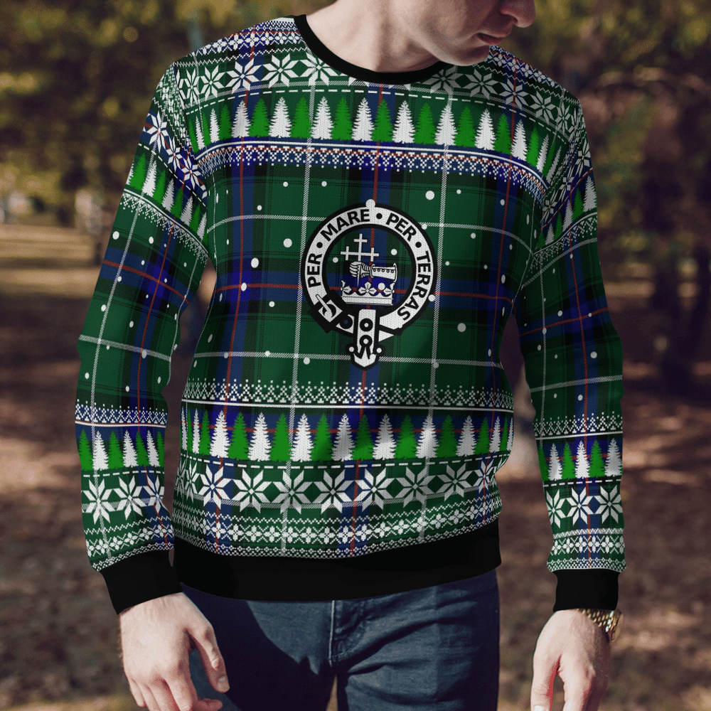 Clan MacDonald of the Isles Hunting Modern Crest Tartan Christmas Ugly Sweater CF92 MacDonald of the Isles Hunting Modern Crest Tartan Tartan Ugly Sweater   