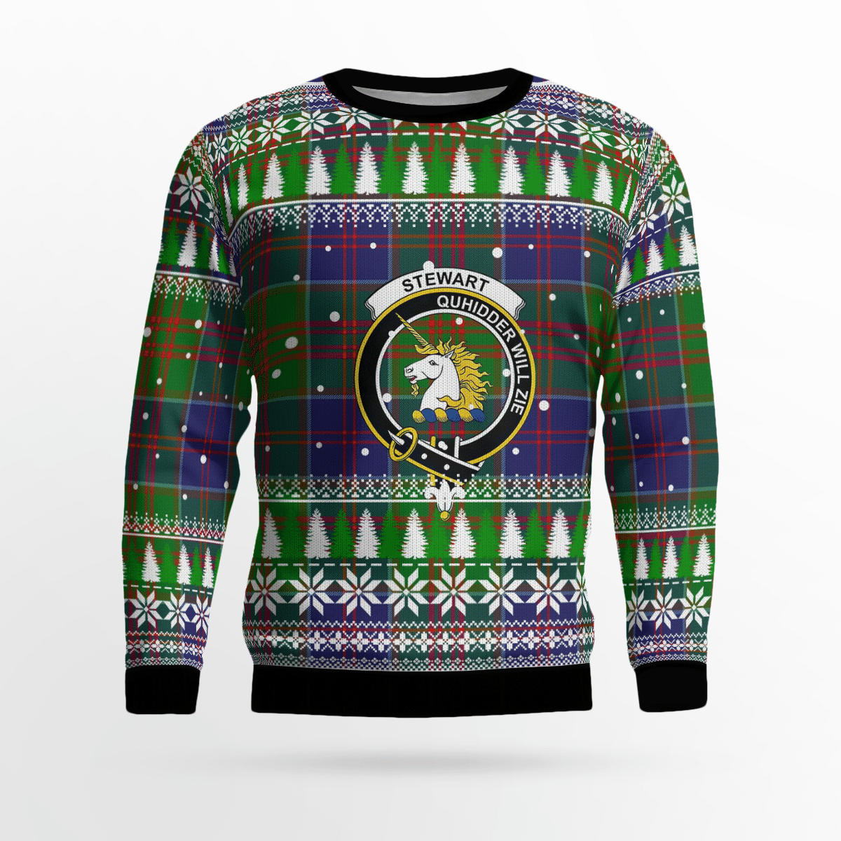 Clan Stewart of Appin Hunting Modern Crest Tartan Christmas Ugly Sweater HI19 Stewart of Appin Hunting Modern Crest Tartan Tartan Ugly Sweater   