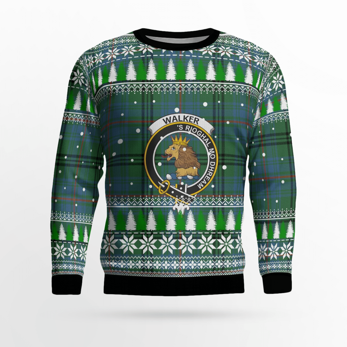 Clan Walker Hunting Ancient Crest Tartan Christmas Ugly Sweater MF90 Walker Hunting Ancient Crest Tartan Tartan Ugly Sweater   