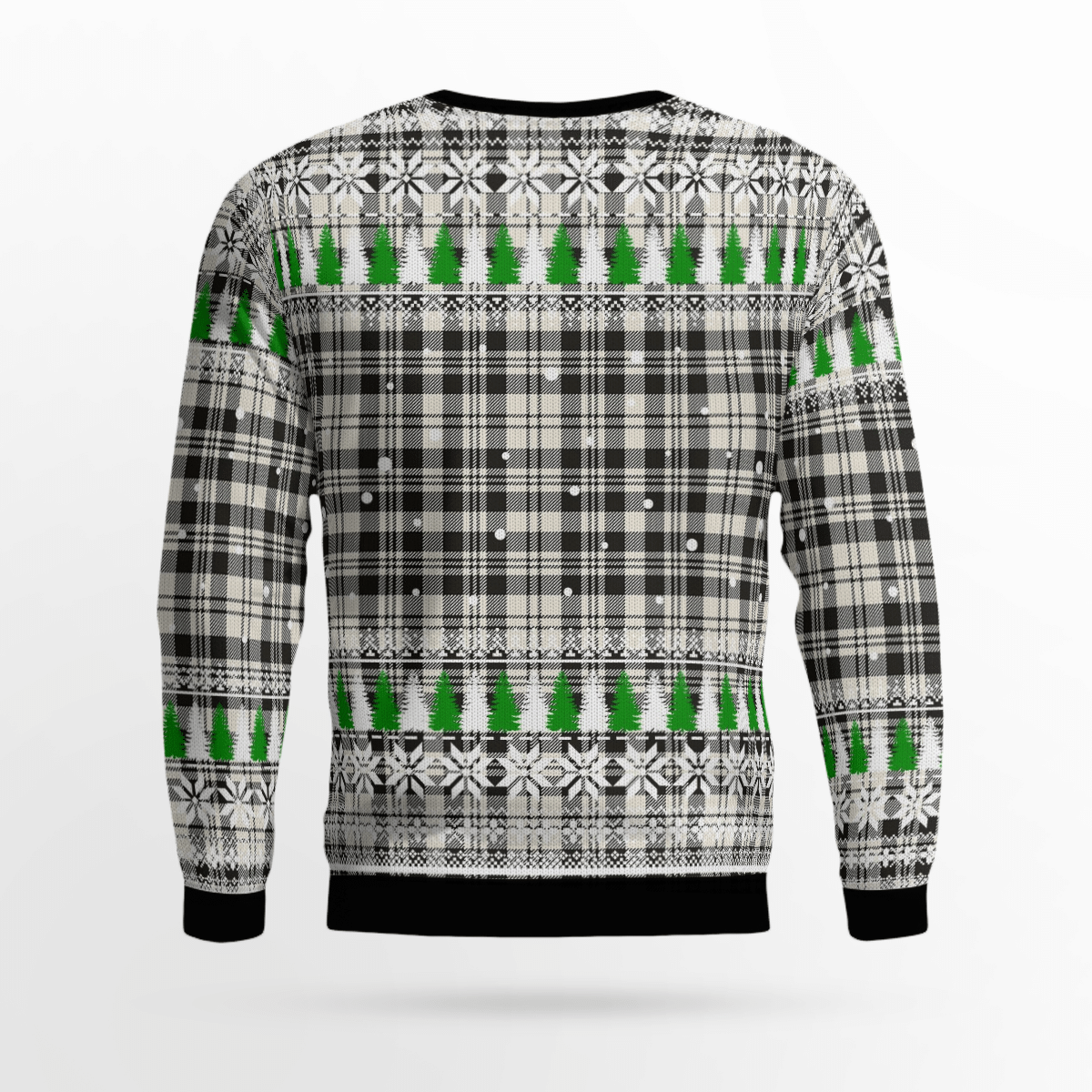 Clan Scott Black & White Ancient Crest Tartan Christmas Ugly Sweater VQ29 Scott Black & White Ancient Crest Tartan Tartan Ugly Sweater   