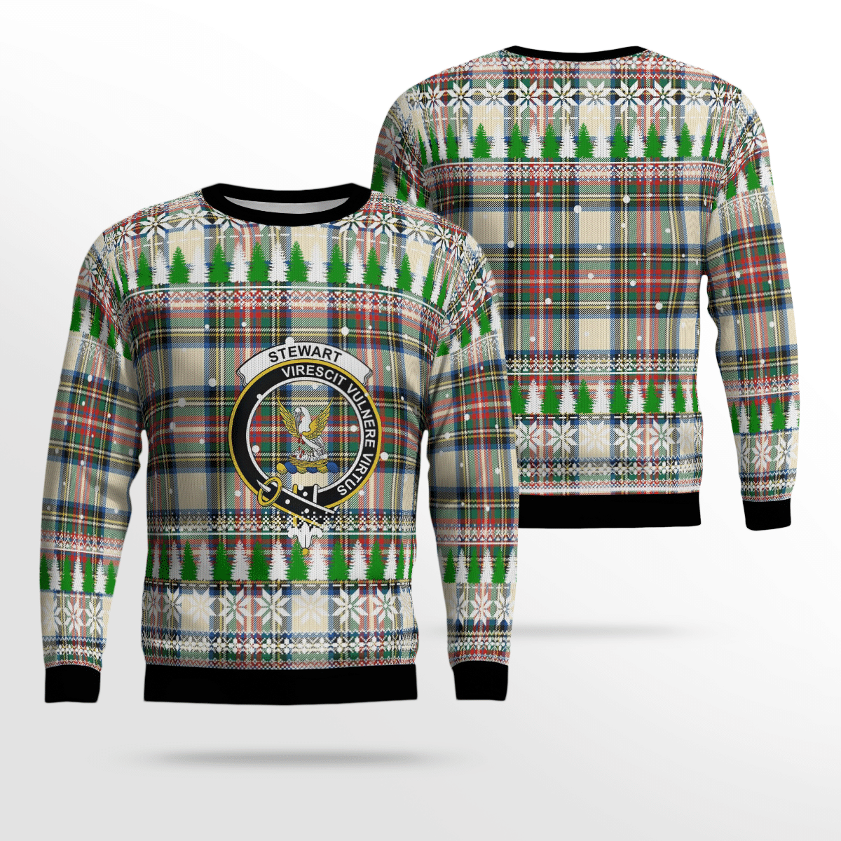 Clan Stewart Dress Ancient Crest Tartan Christmas Ugly Sweater XE17 Stewart Dress Ancient Crest Tartan Tartan Ugly Sweater   
