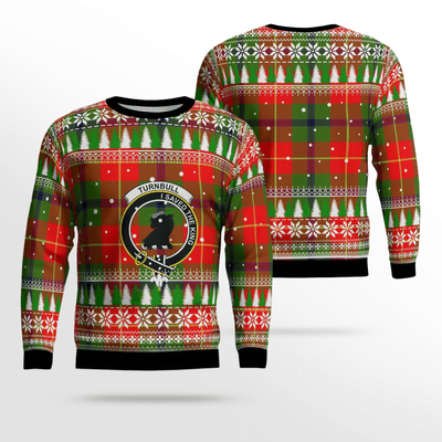 Clan Turnbull Dress Crest Tartan Christmas Ugly Sweater