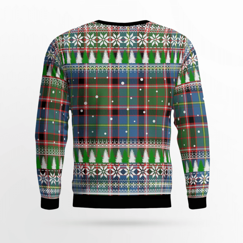 Clan Stirling (of Keir) Crest Tartan Christmas Ugly Sweater HF51 Stirling (of Keir) Crest Tartan Tartan Ugly Sweater   