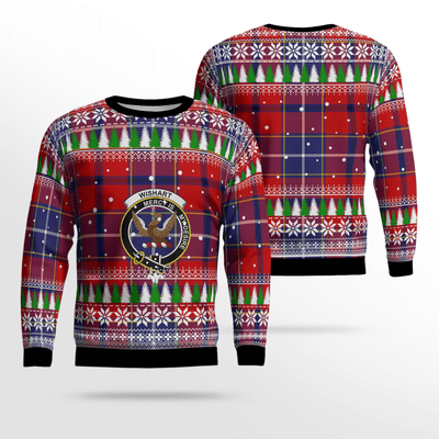 Clan Wishart Dress Crest Tartan Christmas Ugly Sweater MM62