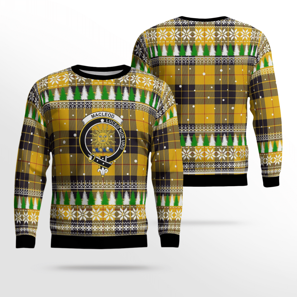 Clan MacLeod of Lewis Ancient Crest Tartan Christmas Ugly Sweater WC37 MacLeod of Lewis Ancient Crest Tartan Tartan Ugly Sweater   