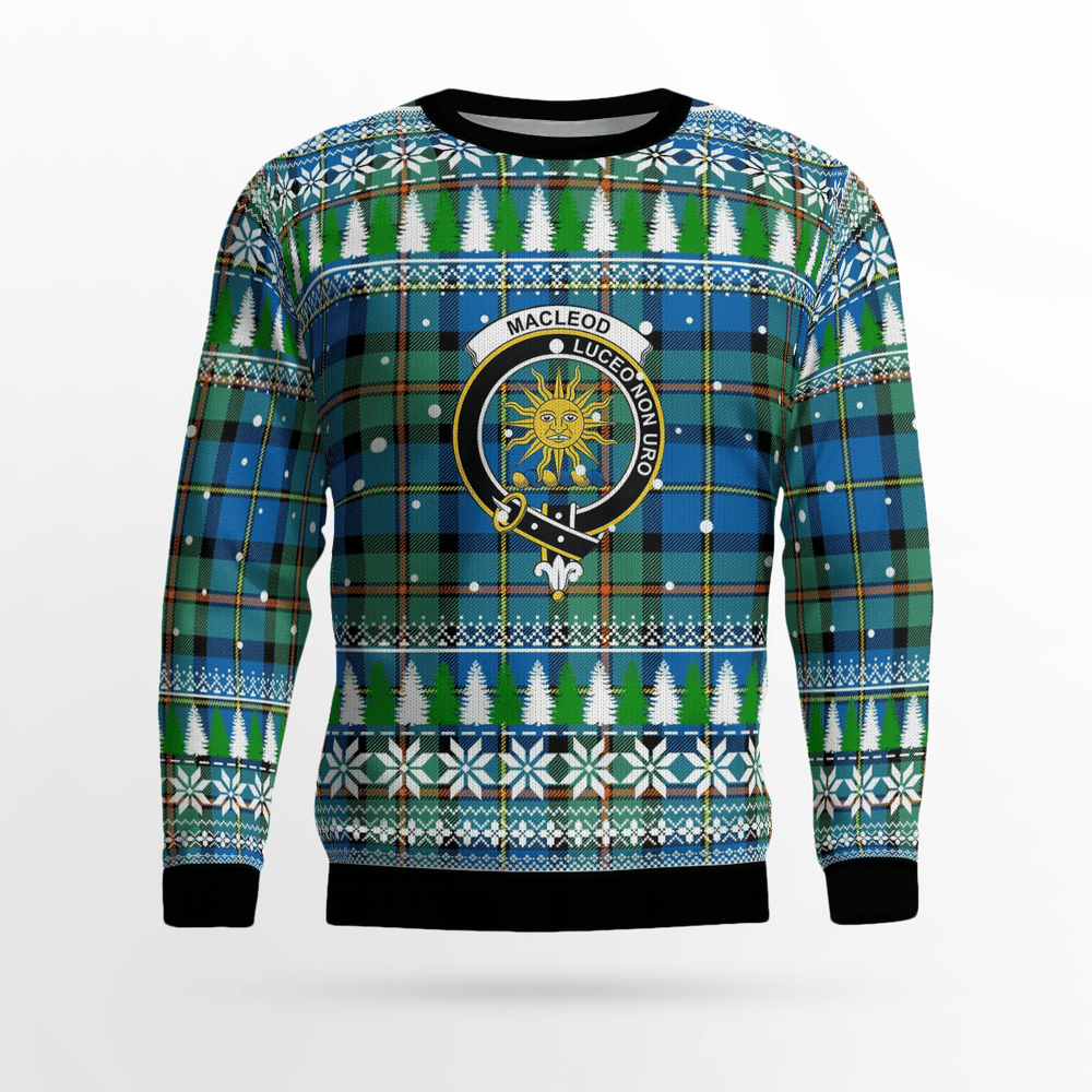 Clan MacLeod of Harris Ancient Crest Tartan Christmas Ugly Sweater JI49 MacLeod of Harris Ancient Crest Tartan Tartan Ugly Sweater   