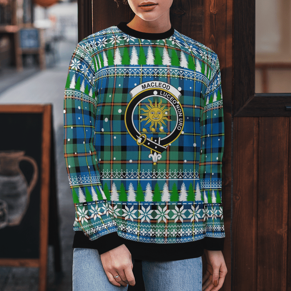 Clan MacLeod of Harris Ancient Crest Tartan Christmas Ugly Sweater JI49 MacLeod of Harris Ancient Crest Tartan Tartan Ugly Sweater   