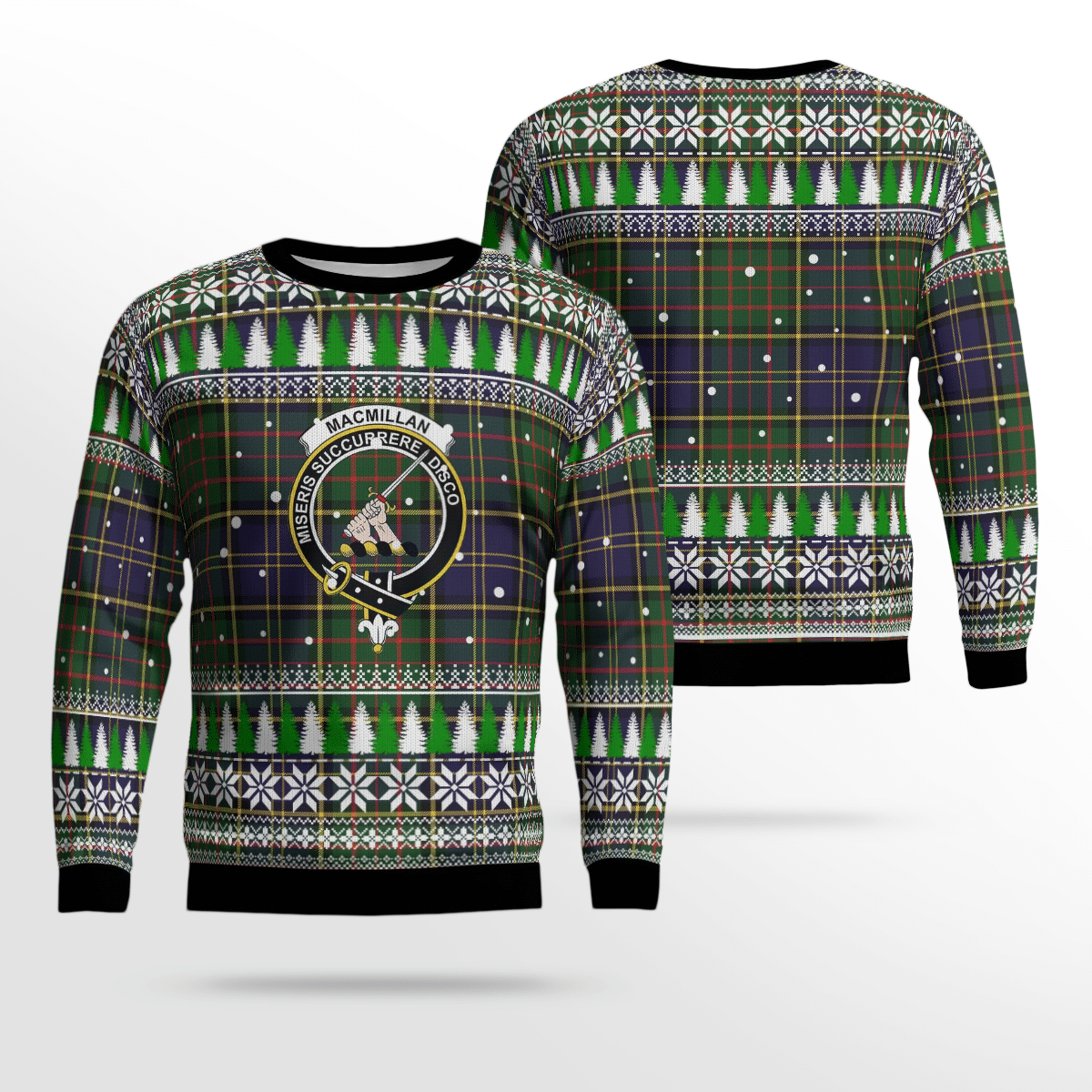 Clan MacMillan Hunting Modern Crest Tartan Christmas Ugly Sweater MJ95 MacMillan Hunting Modern Crest Tartan Tartan Ugly Sweater   