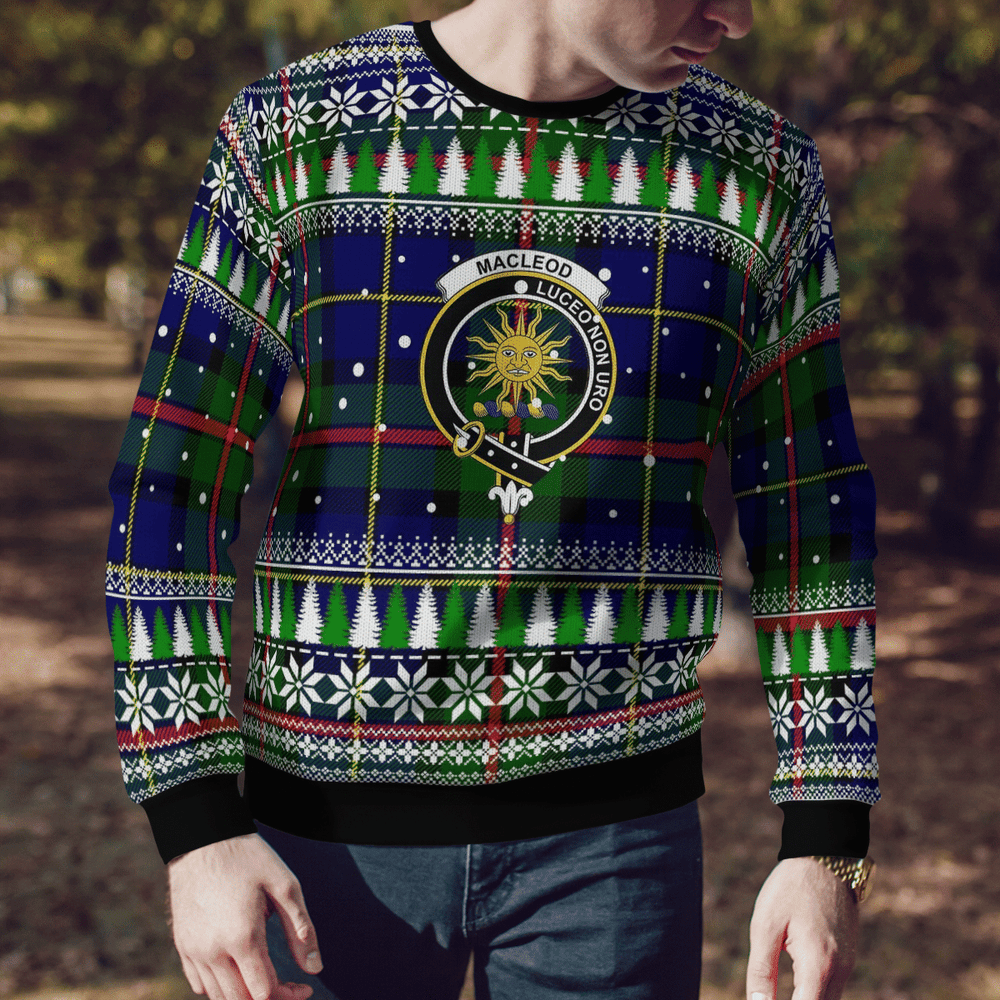 Clan MacLeod of Harris Modern Crest Tartan Christmas Ugly Sweater RN69 MacLeod of Harris Modern Crest Tartan Tartan Ugly Sweater   