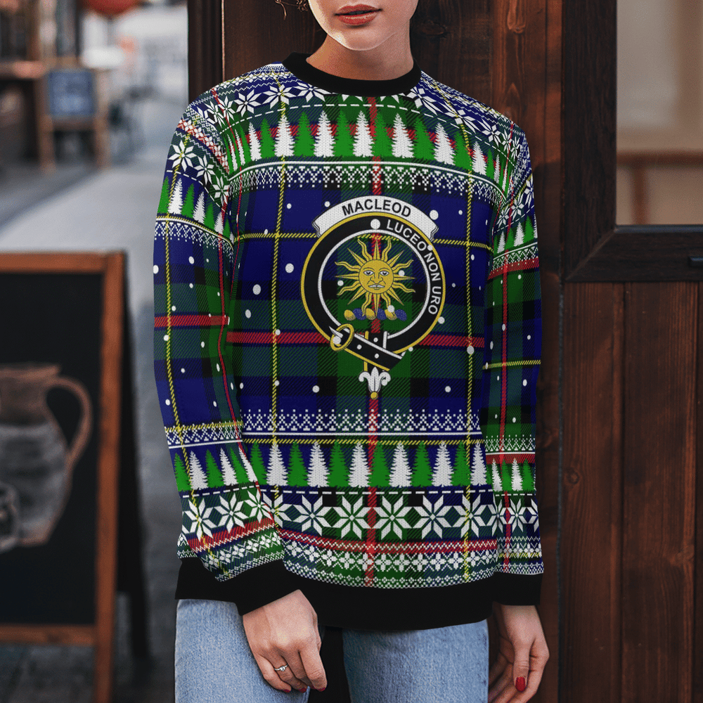 Clan MacLeod of Harris Modern Crest Tartan Christmas Ugly Sweater RN69 MacLeod of Harris Modern Crest Tartan Tartan Ugly Sweater   