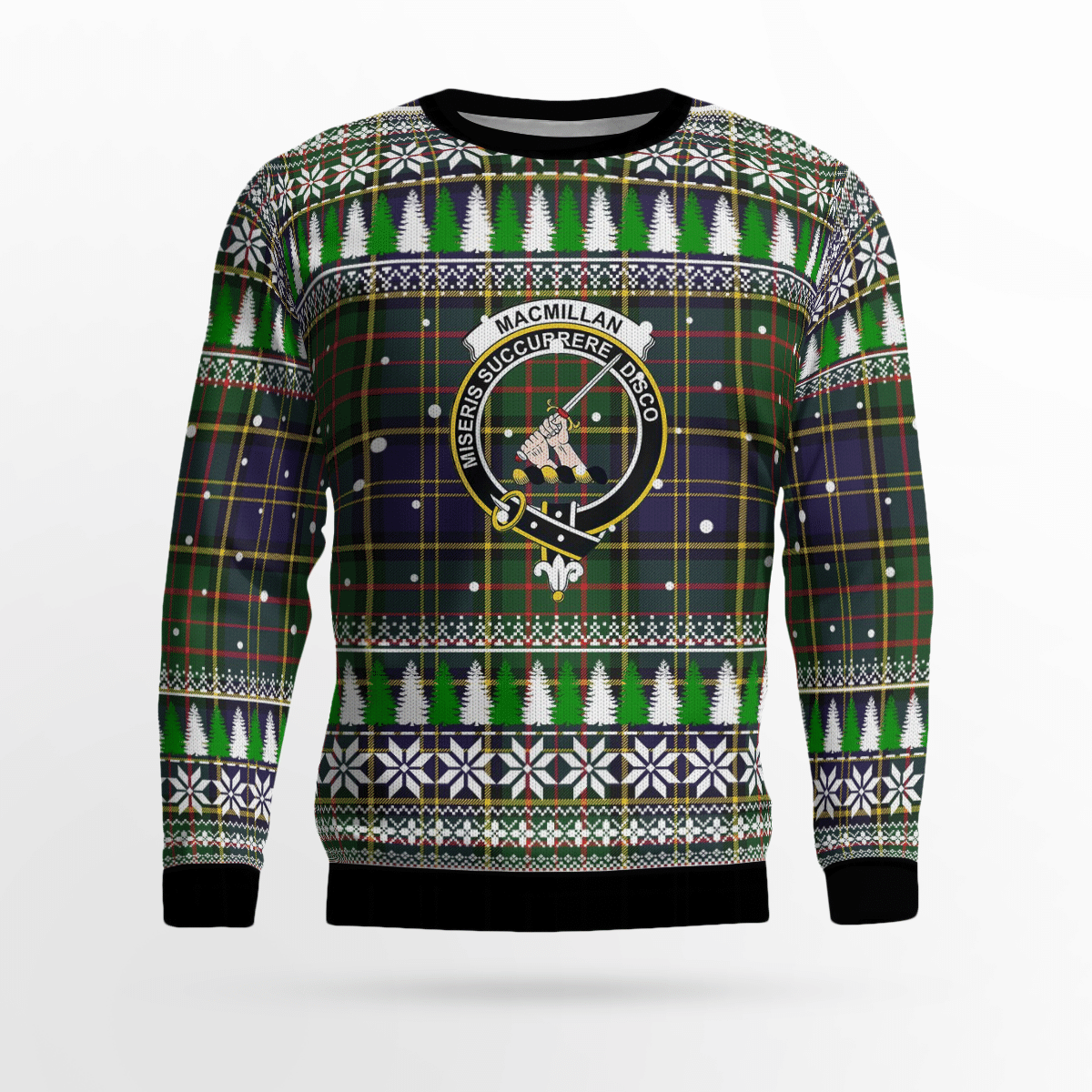 Clan MacMillan Hunting Modern Crest Tartan Christmas Ugly Sweater MJ95 MacMillan Hunting Modern Crest Tartan Tartan Ugly Sweater   