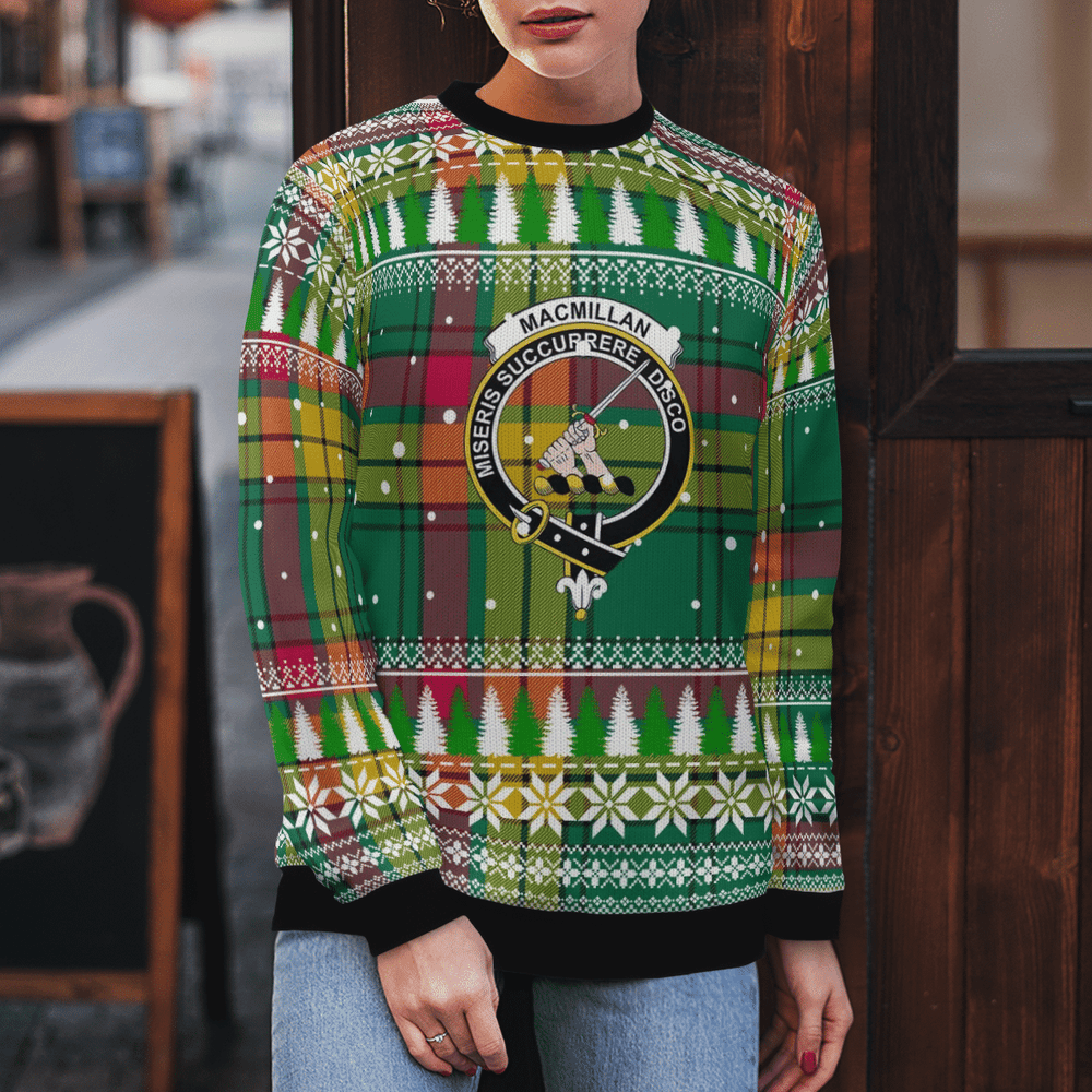Clan MacMillan Old Ancient Crest Tartan Christmas Ugly Sweater UC21 MacMillan Old Ancient Crest Tartan Tartan Ugly Sweater   