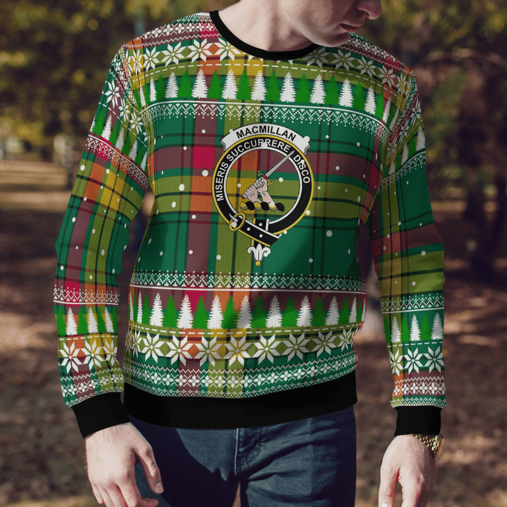 Clan MacMillan Old Ancient Crest Tartan Christmas Ugly Sweater UC21 MacMillan Old Ancient Crest Tartan Tartan Ugly Sweater   