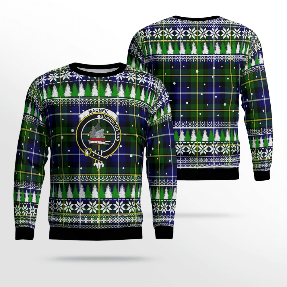 Clan MacNeil of Barra Modern Crest Tartan Christmas Ugly Sweater OM38 MacNeil of Barra Modern Crest Tartan Tartan Ugly Sweater   