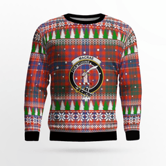 Clan MacRae Ancient Crest Tartan Christmas Ugly Sweater XP76 MacRae Ancient Crest Tartan Tartan Ugly Sweater   