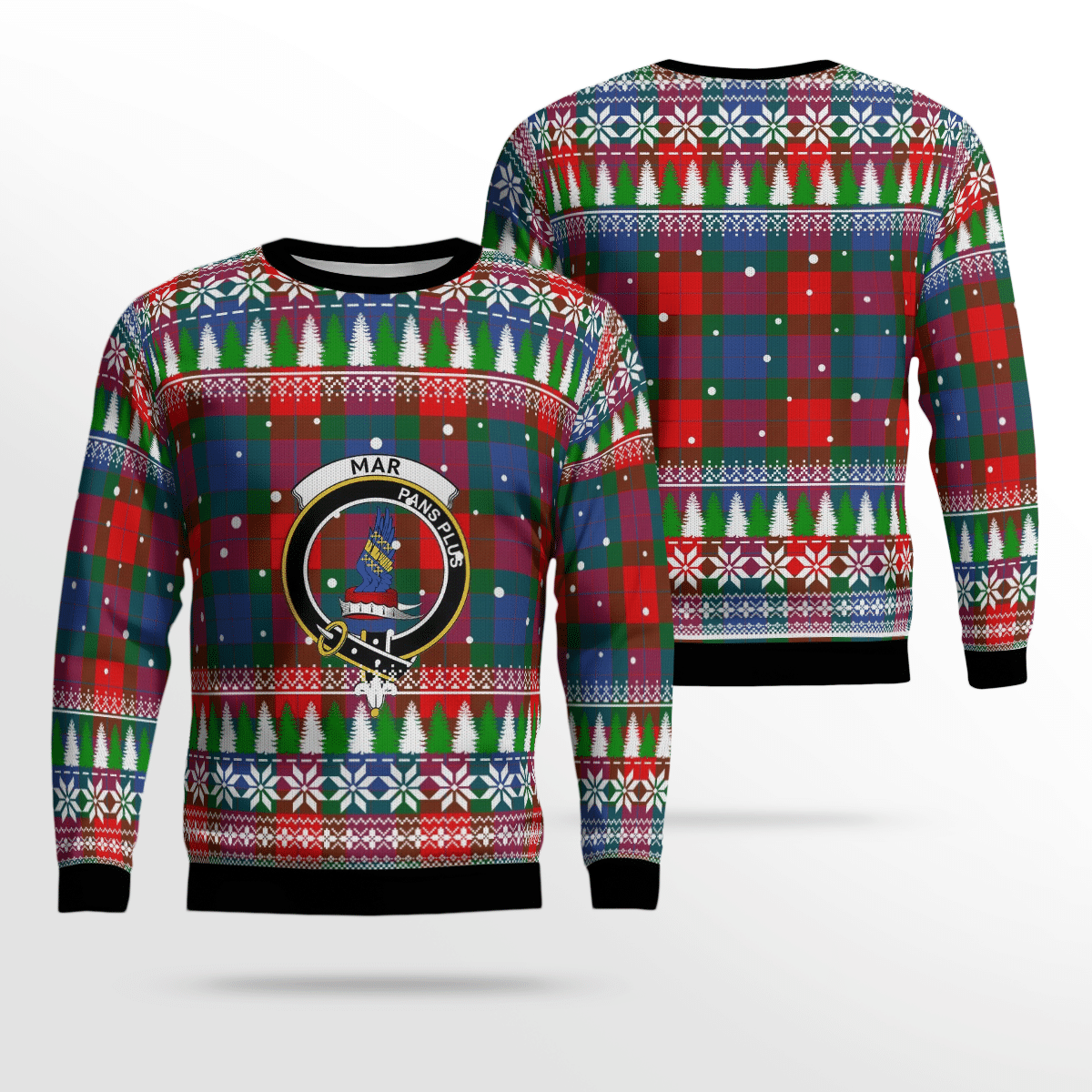 Clan Mar Crest Tartan Christmas Ugly Sweater ZP92 Mar Crest Tartan Tartan Ugly Sweater   