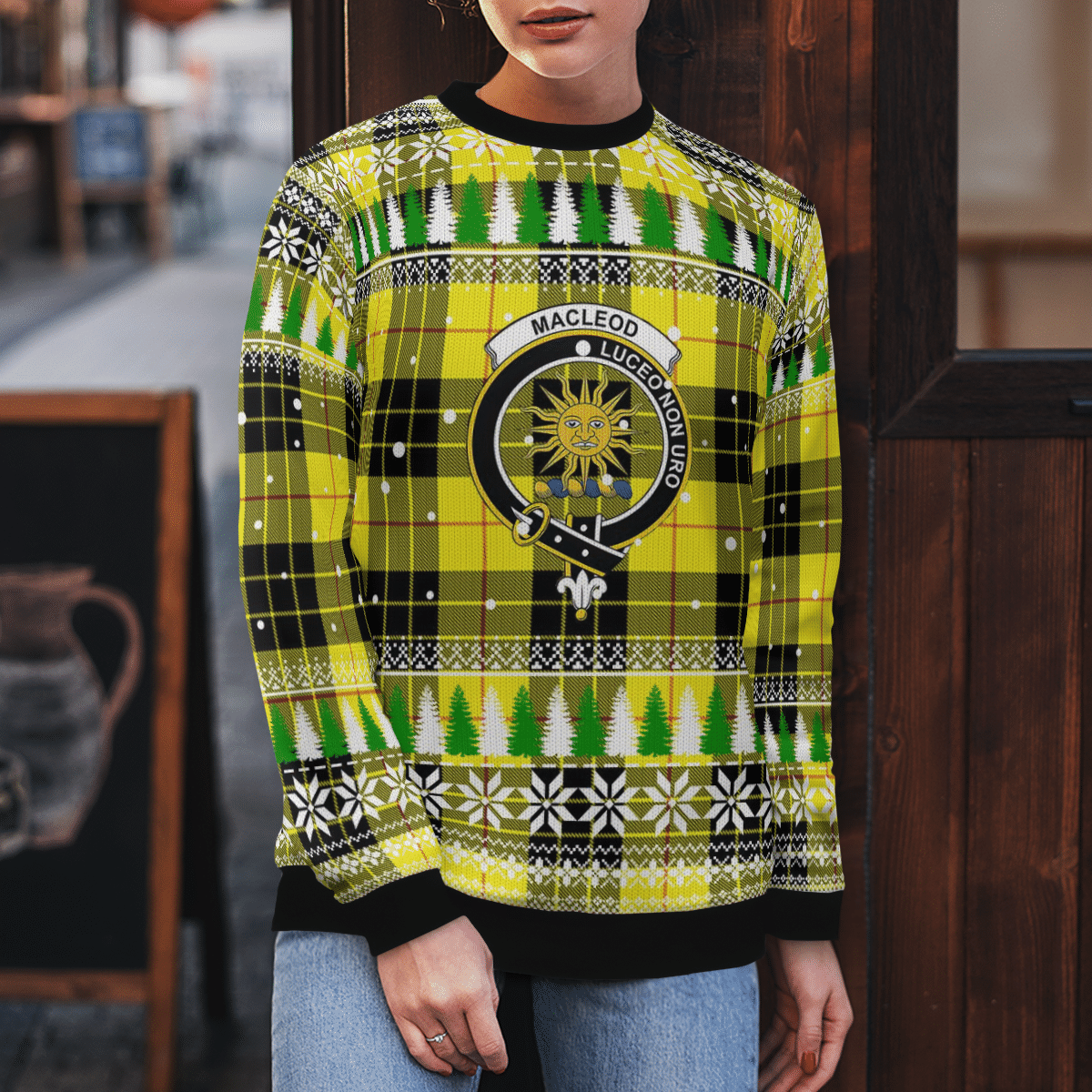 Clan MacLeod of Lewis Modern Crest Tartan Christmas Ugly Sweater NL18 MacLeod of Lewis Modern Crest Tartan Tartan Ugly Sweater   
