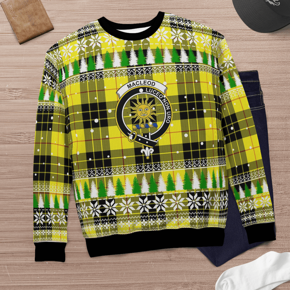 Clan MacLeod of Lewis Modern Crest Tartan Christmas Ugly Sweater NL18 MacLeod of Lewis Modern Crest Tartan Tartan Ugly Sweater   
