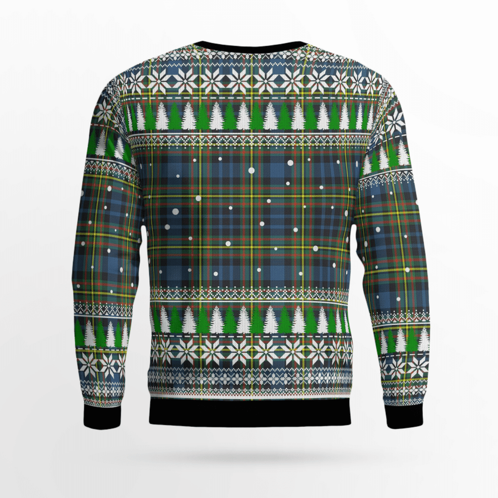 Clan MacLellan Ancient Crest Tartan Christmas Ugly Sweater NK35 MacLellan Ancient Crest Tartan Tartan Ugly Sweater   