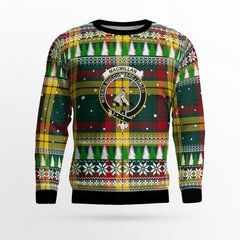 Clan MacMillan Old Modern Crest Tartan Christmas Ugly Sweater QV66 MacMillan Old Modern Crest Tartan Tartan Ugly Sweater   