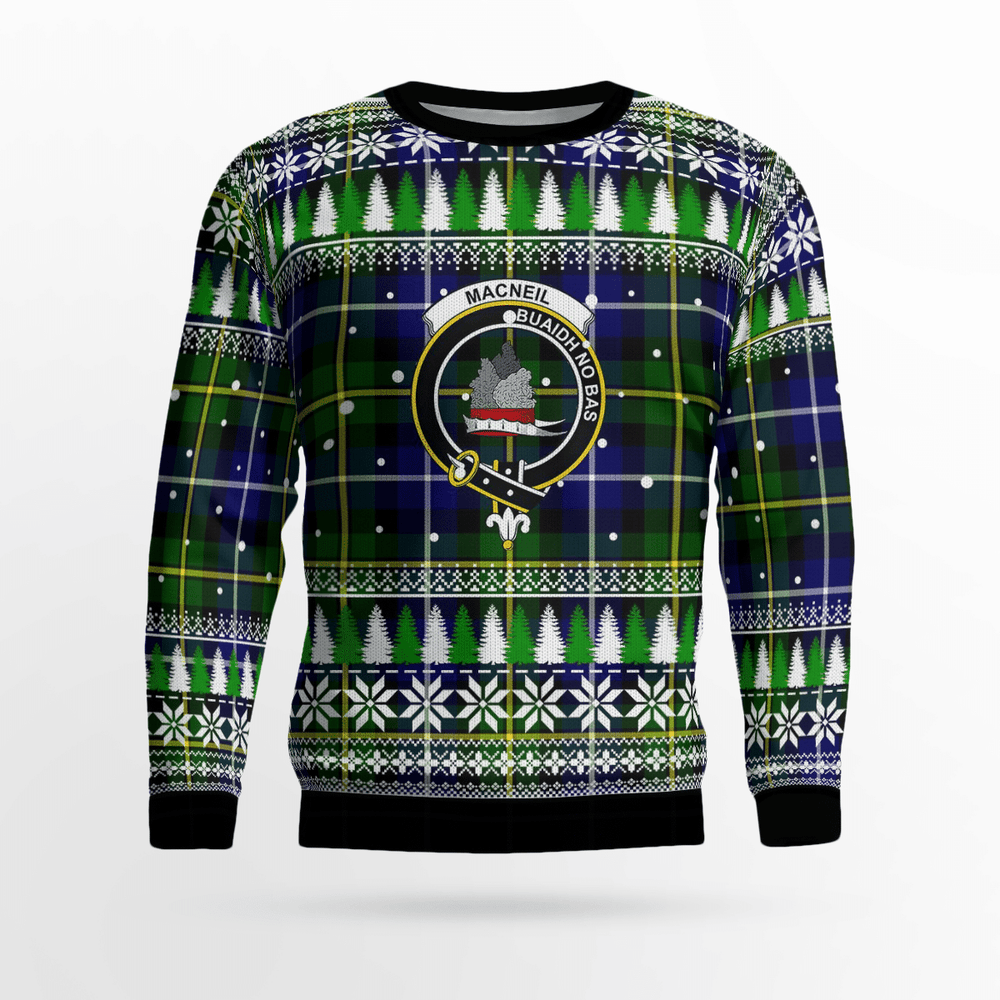 Clan MacNeil of Barra Modern Crest Tartan Christmas Ugly Sweater OM38 MacNeil of Barra Modern Crest Tartan Tartan Ugly Sweater   