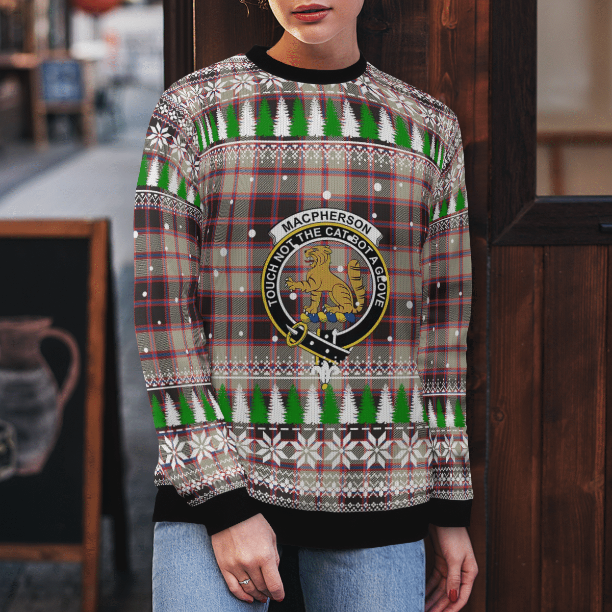 Clan MacPherson Hunting Ancient Crest Tartan Christmas Ugly Sweater LW96 MacPherson Hunting Ancient Crest Tartan Tartan Ugly Sweater   
