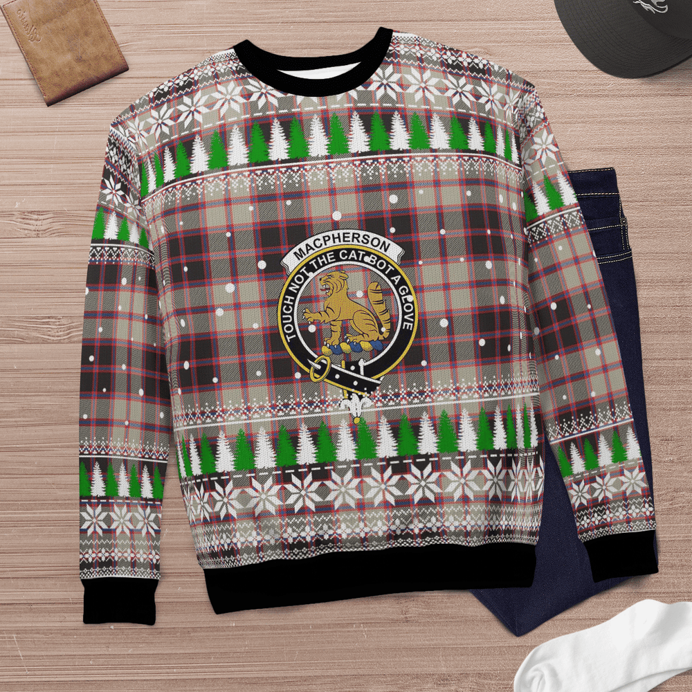 Clan MacPherson Hunting Ancient Crest Tartan Christmas Ugly Sweater LW96 MacPherson Hunting Ancient Crest Tartan Tartan Ugly Sweater   