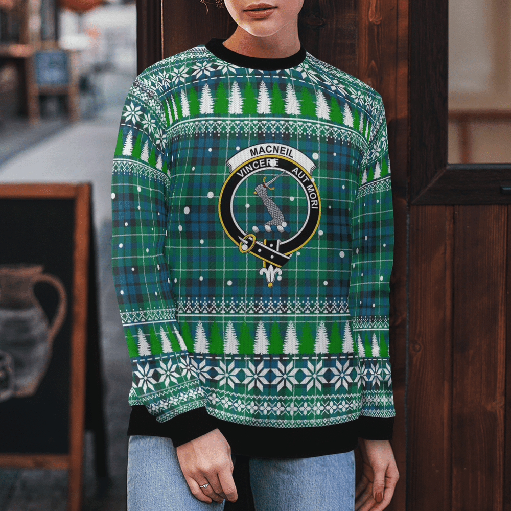Clan MacNeil of Colonsay Ancient Crest Tartan Christmas Ugly Sweater KO41 MacNeil of Colonsay Ancient Crest Tartan Tartan Ugly Sweater   