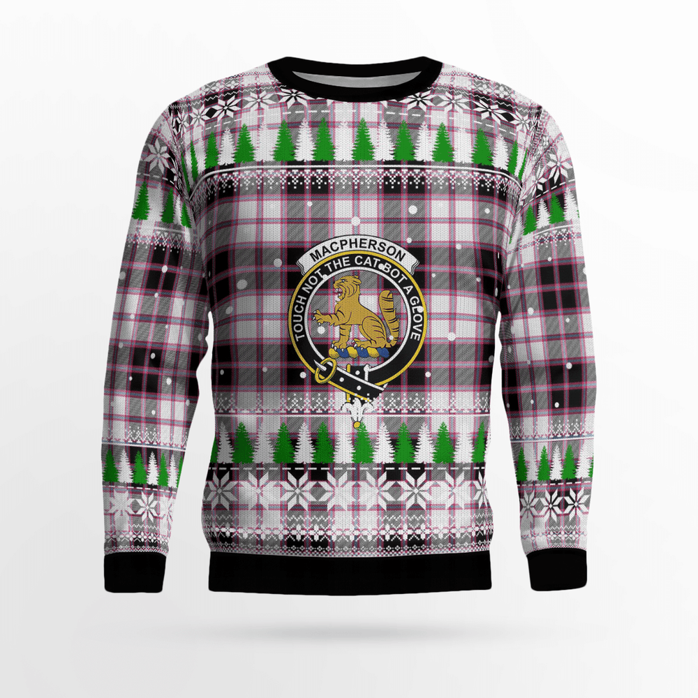 Clan MacPherson Hunting Modern Crest Tartan Christmas Ugly Sweater UV52 MacPherson Hunting Modern Crest Tartan Tartan Ugly Sweater   