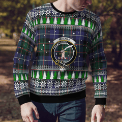 Clan MacRae Hunting Modern Crest Tartan Christmas Ugly Sweater HS81 MacRae Hunting Modern Crest Tartan Tartan Ugly Sweater   