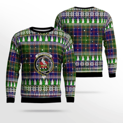 Clan Whiteford Crest Tartan Christmas Ugly Sweater OI22 Whiteford Crest Tartan Tartan Ugly Sweater   