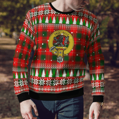 Clan MacPhee Modern Crest Tartan Christmas Ugly Sweater XQ20 MacPhee Modern Crest Tartan Tartan Ugly Sweater   