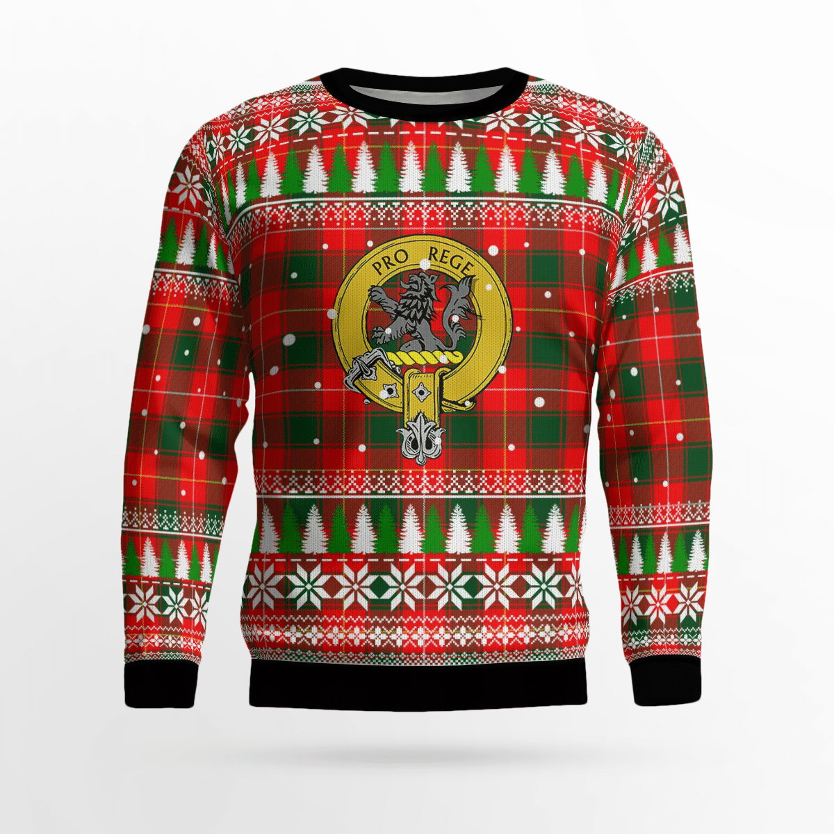 Clan MacPhee Modern Crest Tartan Christmas Ugly Sweater XQ20 MacPhee Modern Crest Tartan Tartan Ugly Sweater   