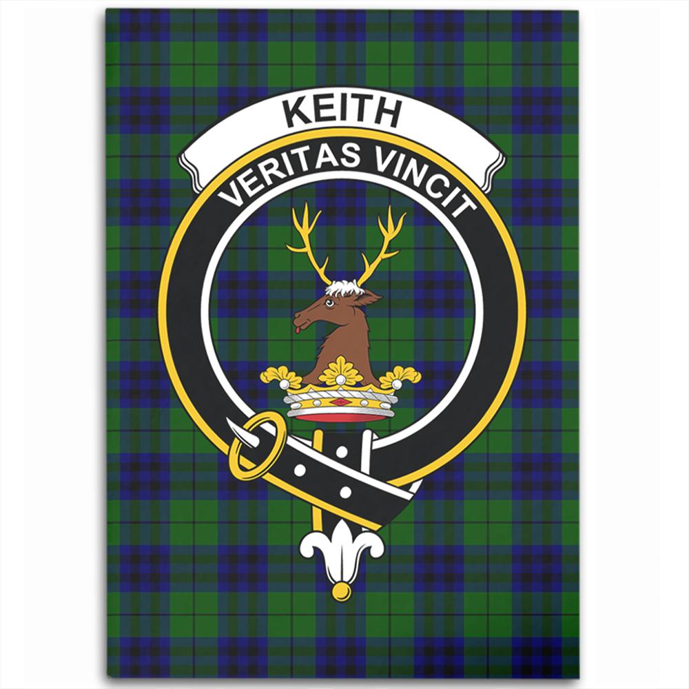 Keith Modern Tartan Crest Area Rug