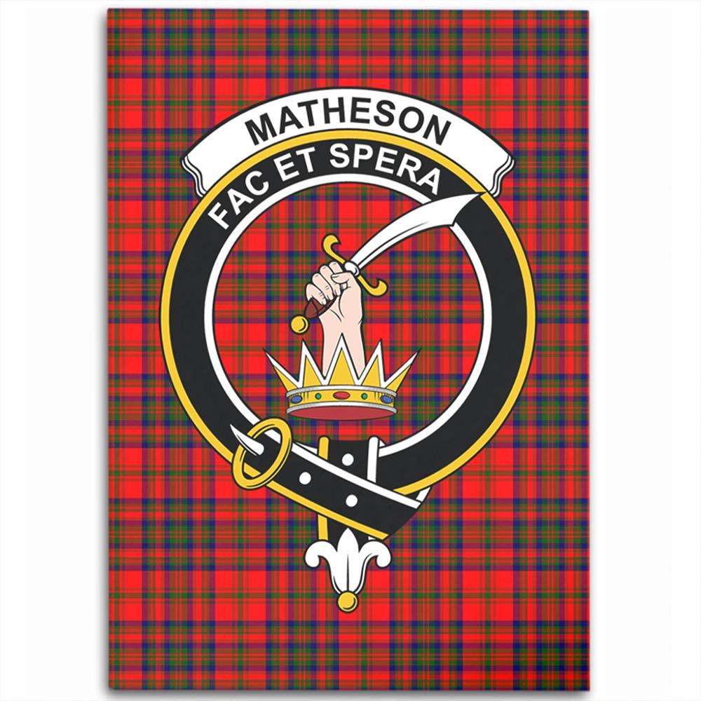 Matheson Modern Tartan Crest Area Rug