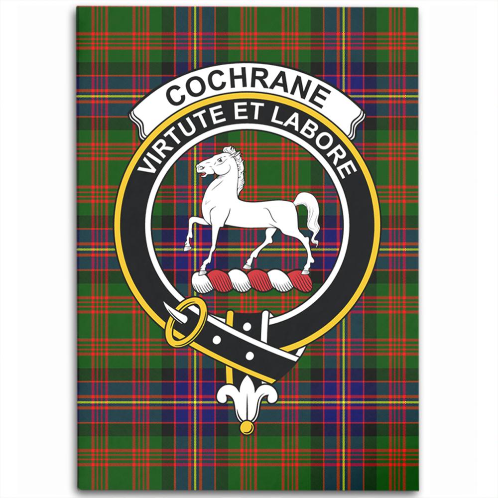 Cochrane Modern Tartan Crest Area Rug