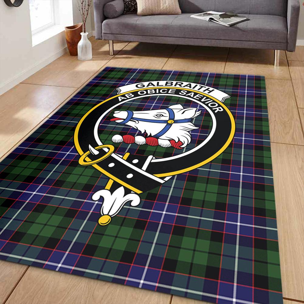 Galbraith Modern Tartan Crest Area Rug