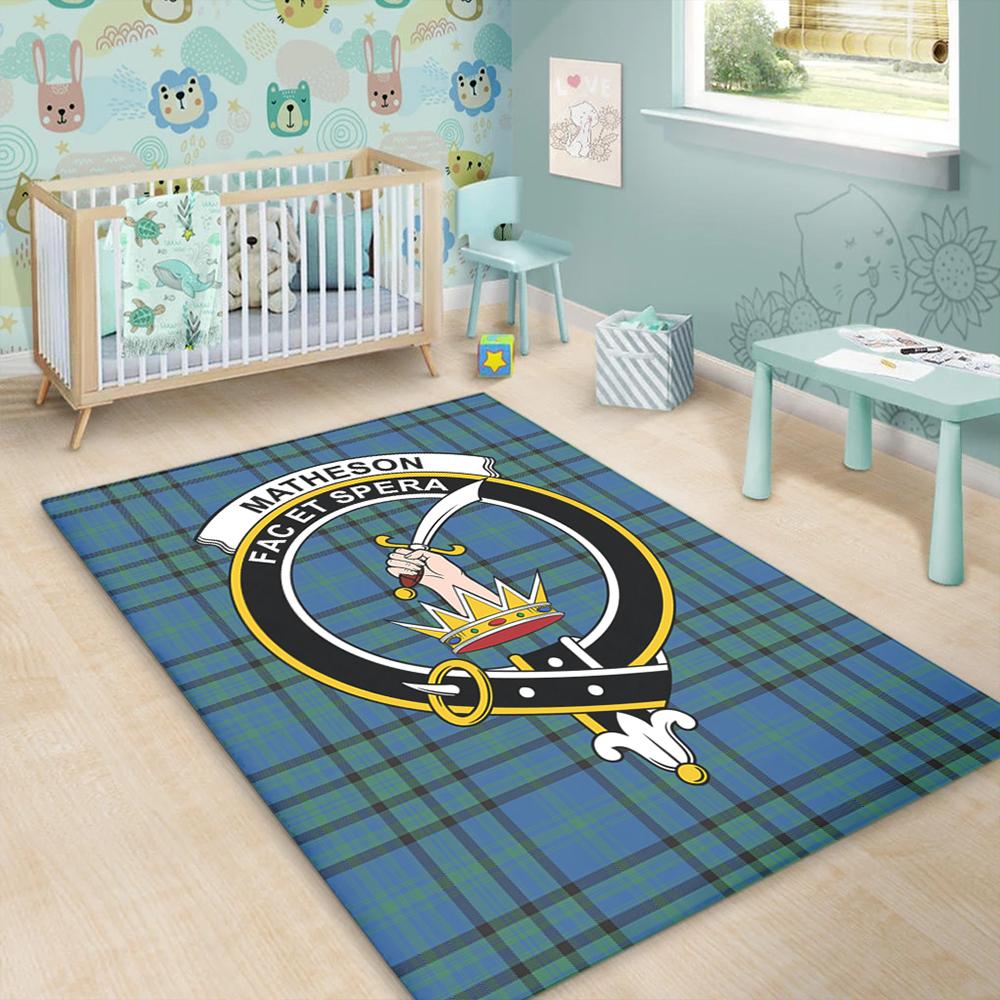 Matheson Hunting Ancient Tartan Crest Area Rug