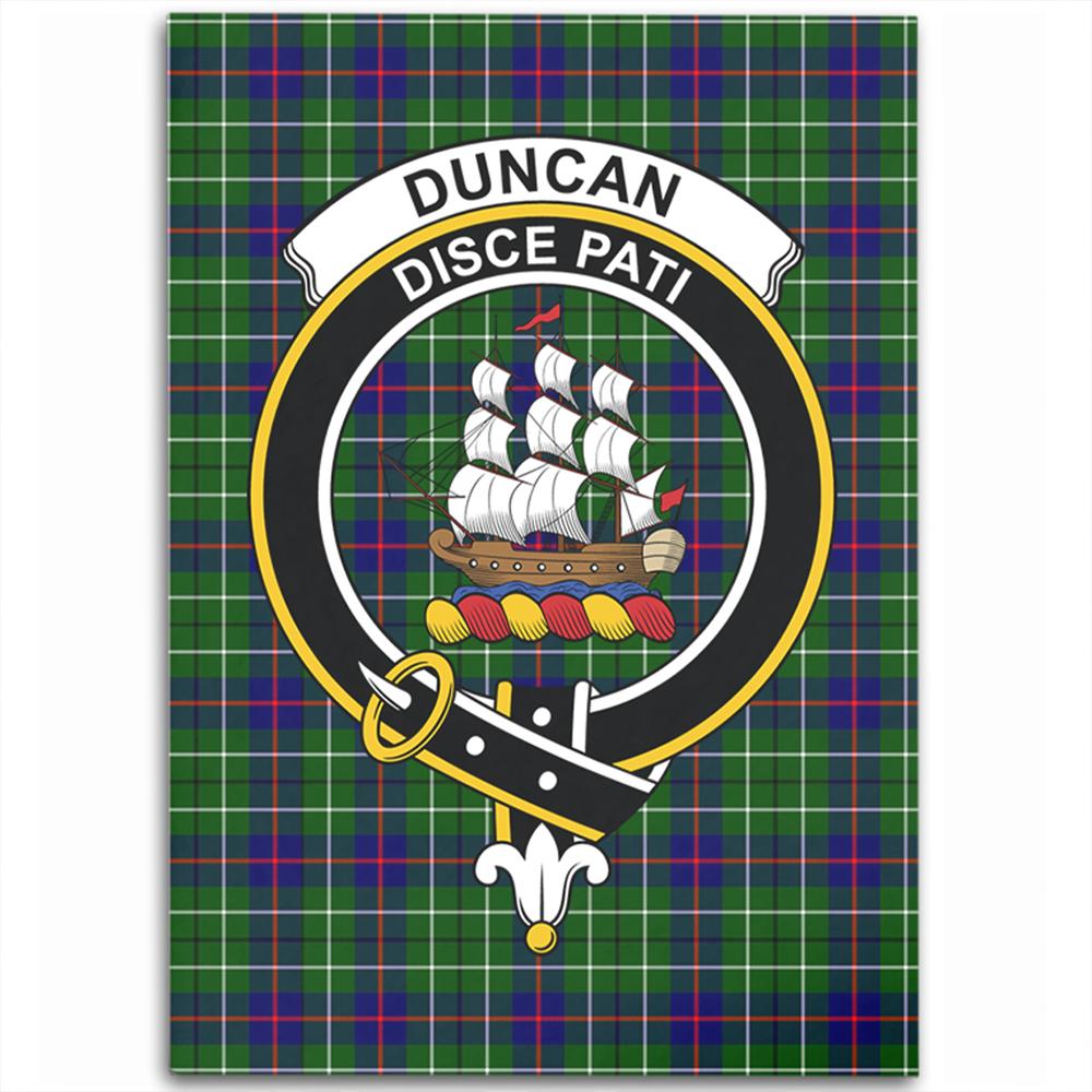 Duncan Modern Tartan Crest Area Rug
