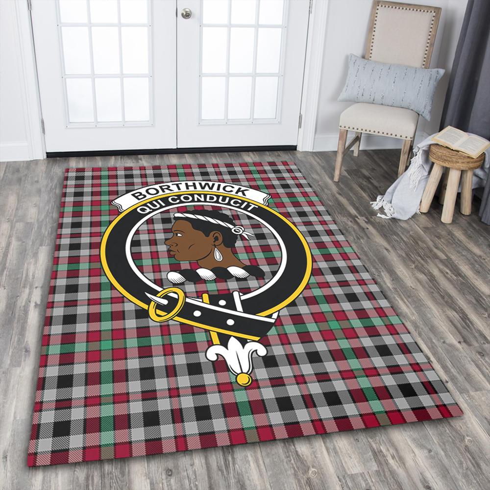 Borthwick Ancient Tartan Crest Area Rug