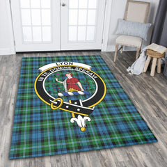 Lyon Clan Tartan Crest Area Rug
