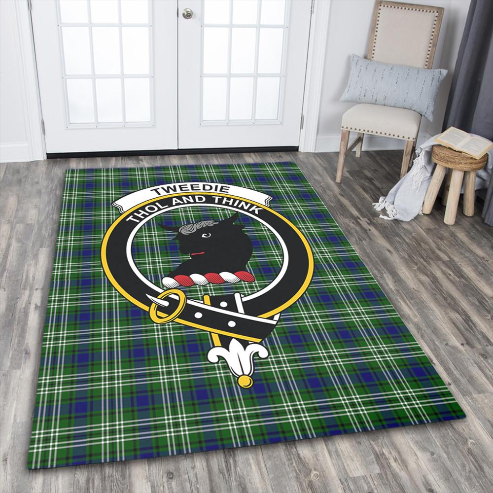 Tweedside District Tartan Crest Area Rug
