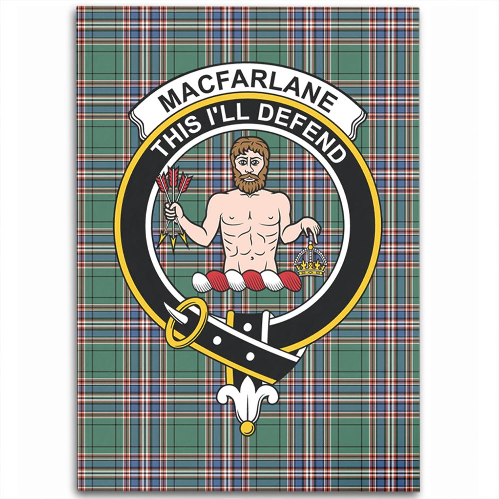MacFarlane Hunting Ancient Tartan Crest Area Rug