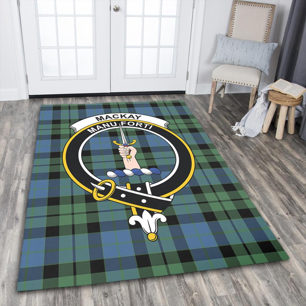 MacKay Ancient Tartan Crest Area Rug